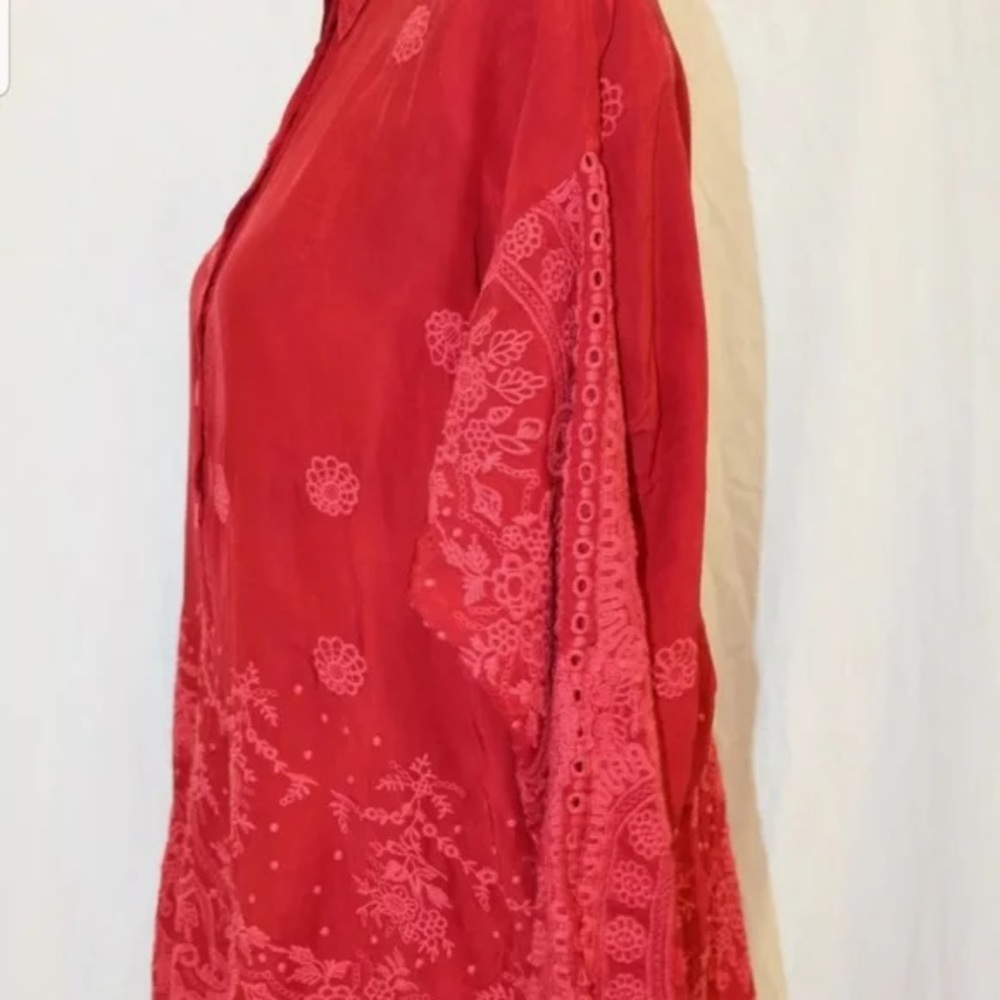 Johnny Was Blouse 100% cupra rayon Women's Size XS